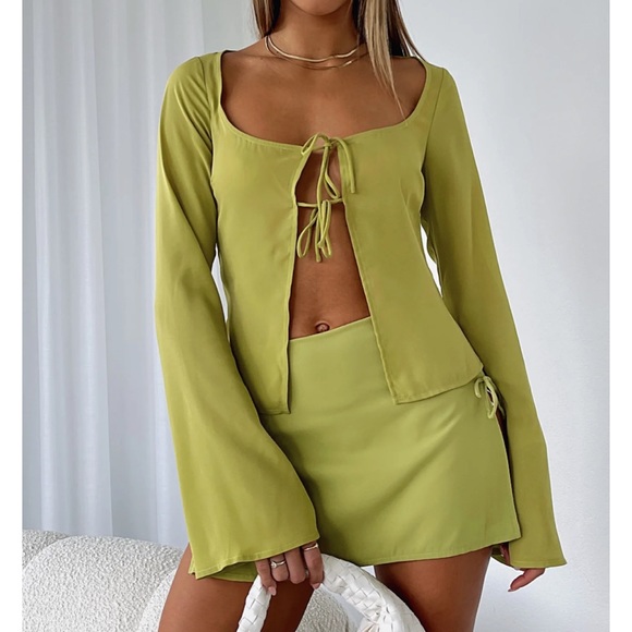 Sweet Secrets Long Sleeve Top Matcha - Picture 7 of 10